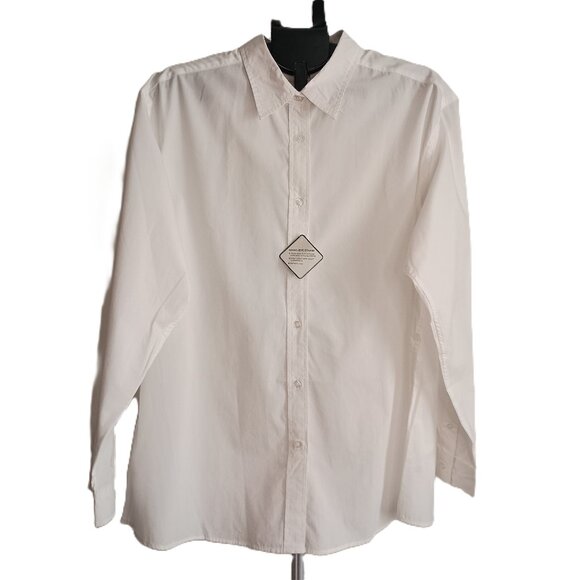 Port Authority Tops - Port Authority Women’s White Button Up Shirt Size XXL NWT